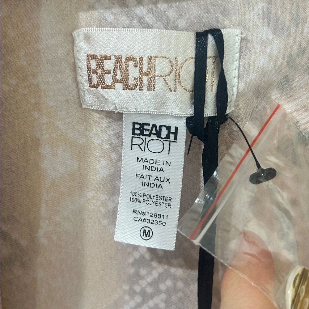 NWT BEACH RIOT Tracy Blazer Snakeskin Print Size Medium